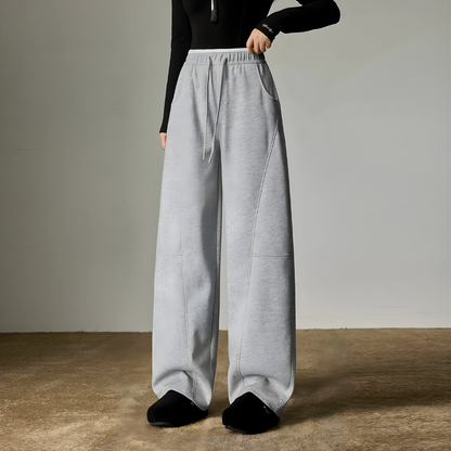 Hip to Leg Curving Line Pants