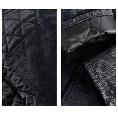 Quilted Corduroy Switching Field Jacket
