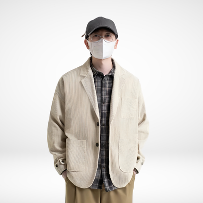 Oversized Corduroy Tailored Jacket