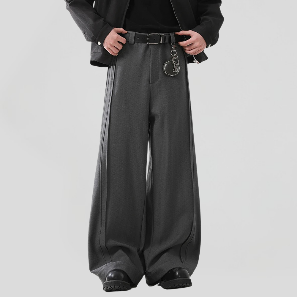Pleated Wide Leg Pants
