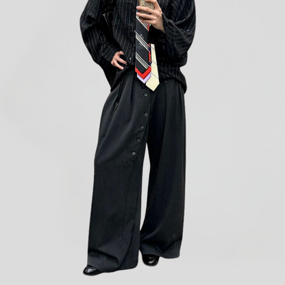 Front Buttoned Suit Trousers