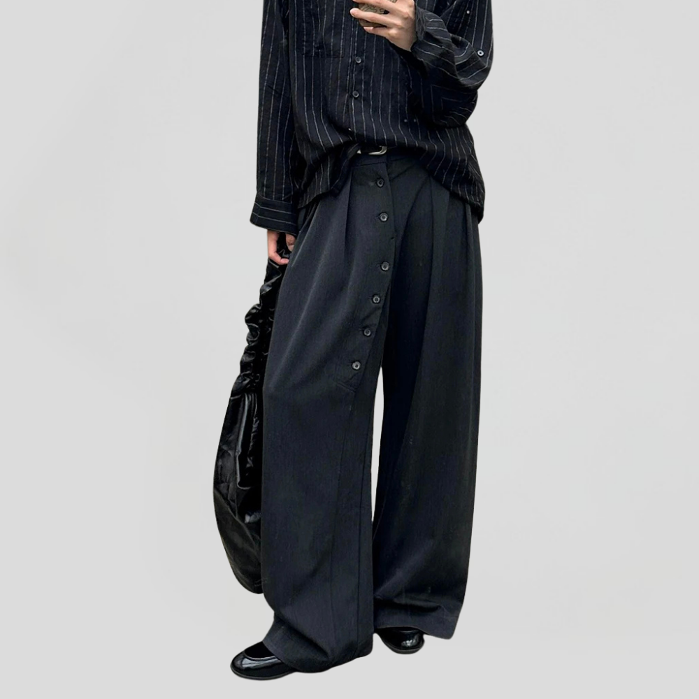 Front Buttoned Suit Trousers