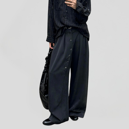 Front Buttoned Suit Trousers