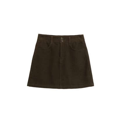 Corduroy Half Skirt
