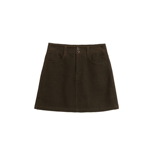 Corduroy Half Skirt