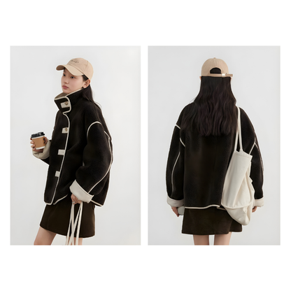 Reversible Boa Overcoat