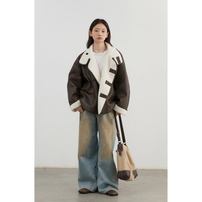 Reversible Boa Overcoat