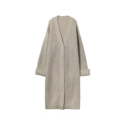 Single Breasted Long Cardigan