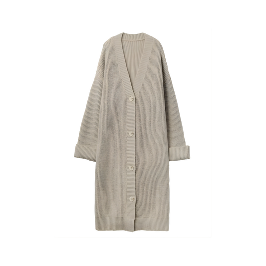 Single Breasted Long Cardigan