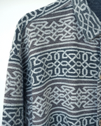 Late-90s Euro Vintage Celtic Pattern Jacqured Shirts Jacket
