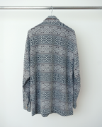 Late-90s Euro Vintage Celtic Pattern Jacqured Shirts Jacket