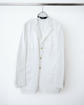 CALCÈLのPolo by Ralph Laurenオフホワイトの3つボタンシングルジャケット。斜め畝のある生地でゆったりとしたシルエットのノッチドラペル仕様