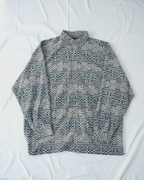 Late-90s Euro Vintage Celtic Pattern Jacqured Shirts Jacket