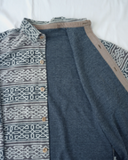 Late-90s Euro Vintage Celtic Pattern Jacqured Shirts Jacket