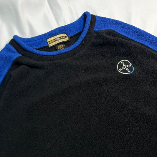 90s Bayer × NORTH END Corporate Fleece Pullover