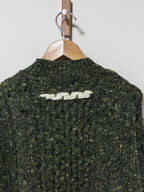 green sweater