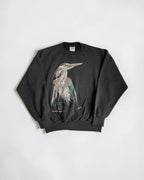 1990 Harlequin Nature Graphics "Great Blue" Art Sweat Made in Canada