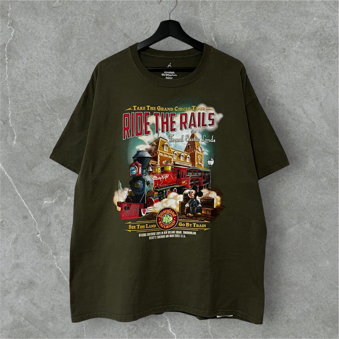 Walt Disney World × Hanes "Disneyland Railroad" tee