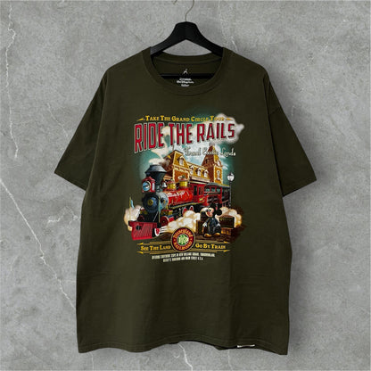 Walt Disney World × Hanes "Disneyland Railroad" tee