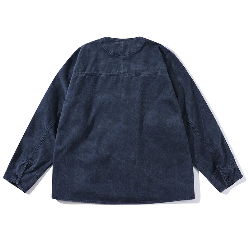 Loose Denim Kimono Jacket