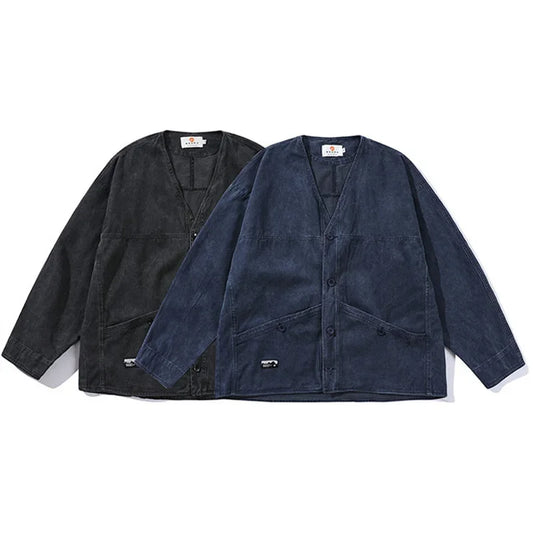 Loose Denim Kimono Jacket