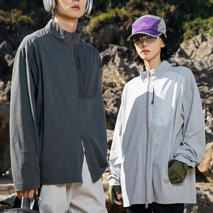 Long Sleeve Zipper Sports T-shirt