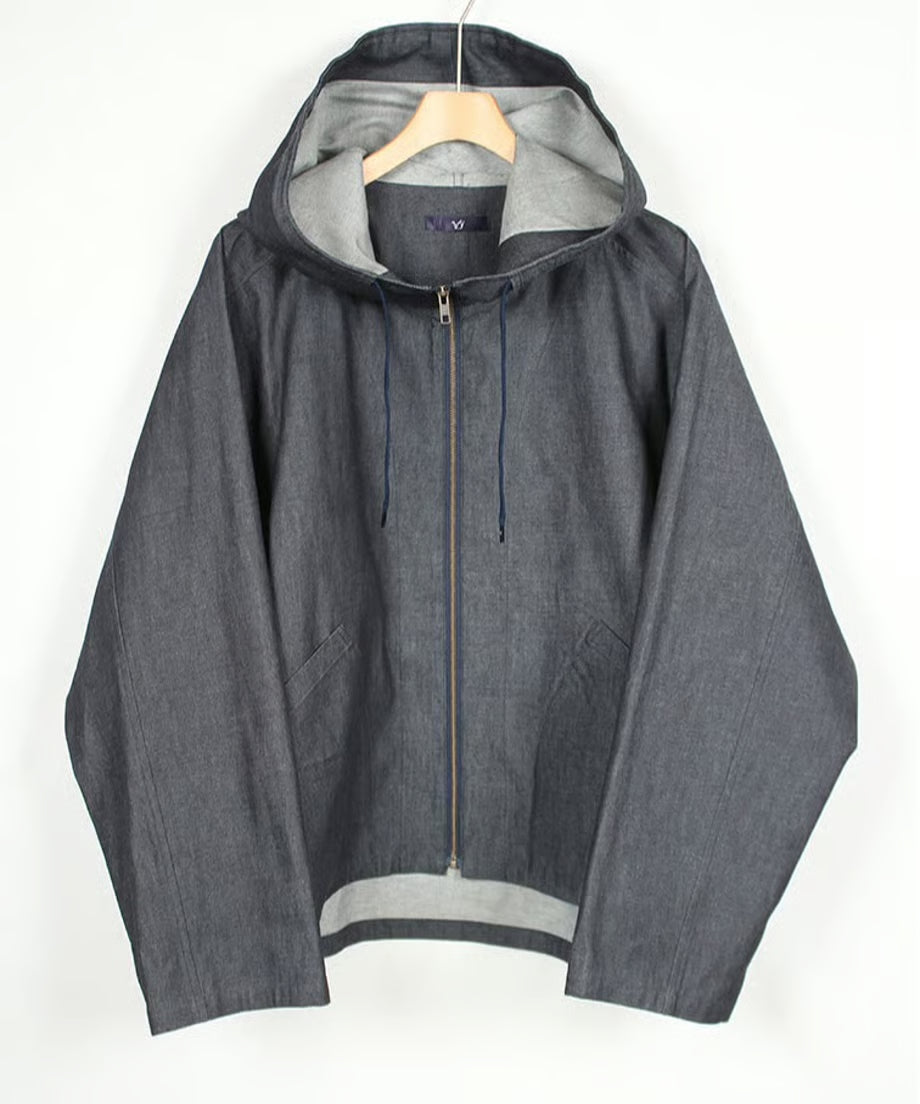denim parka