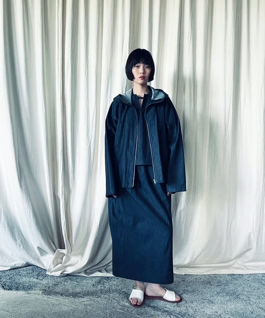 denim parka